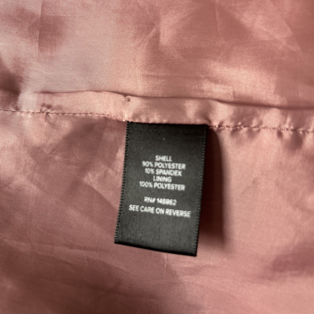 Torrid Twill A-Line Trench Coat Womens Size 1 Dusty Rose Pink - Picture 6 of 9